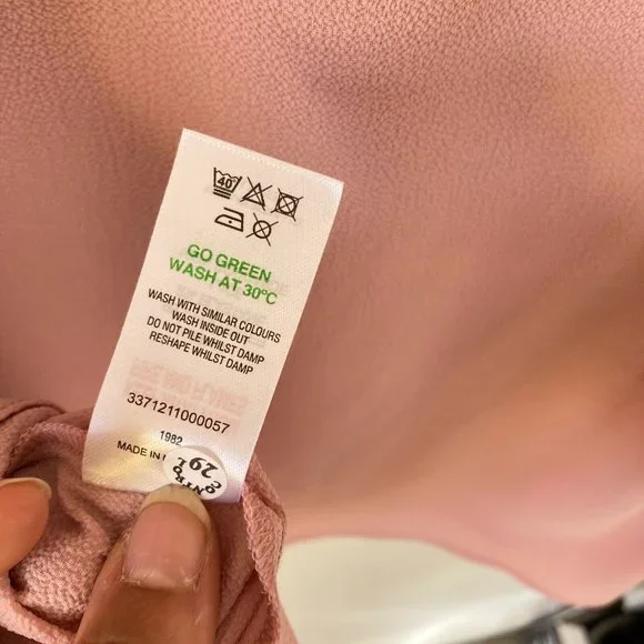 Papaya Women's Dusty Pink With Lace Detailing Long Sleeve Blouse Top Size UK 16 - Picture 9 of 12